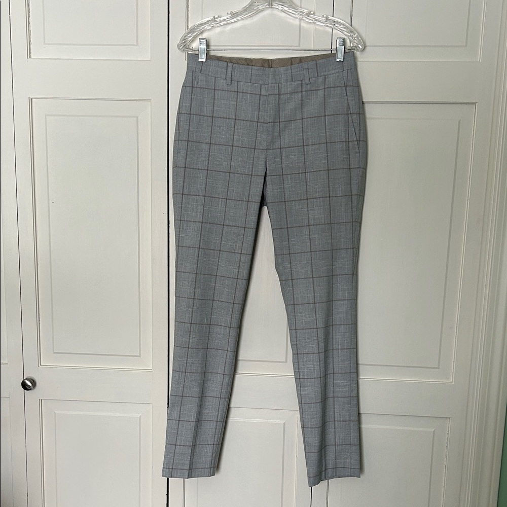 Apt. 9 Men's 30 X 30 Classic Gray Checkered Dress Pants